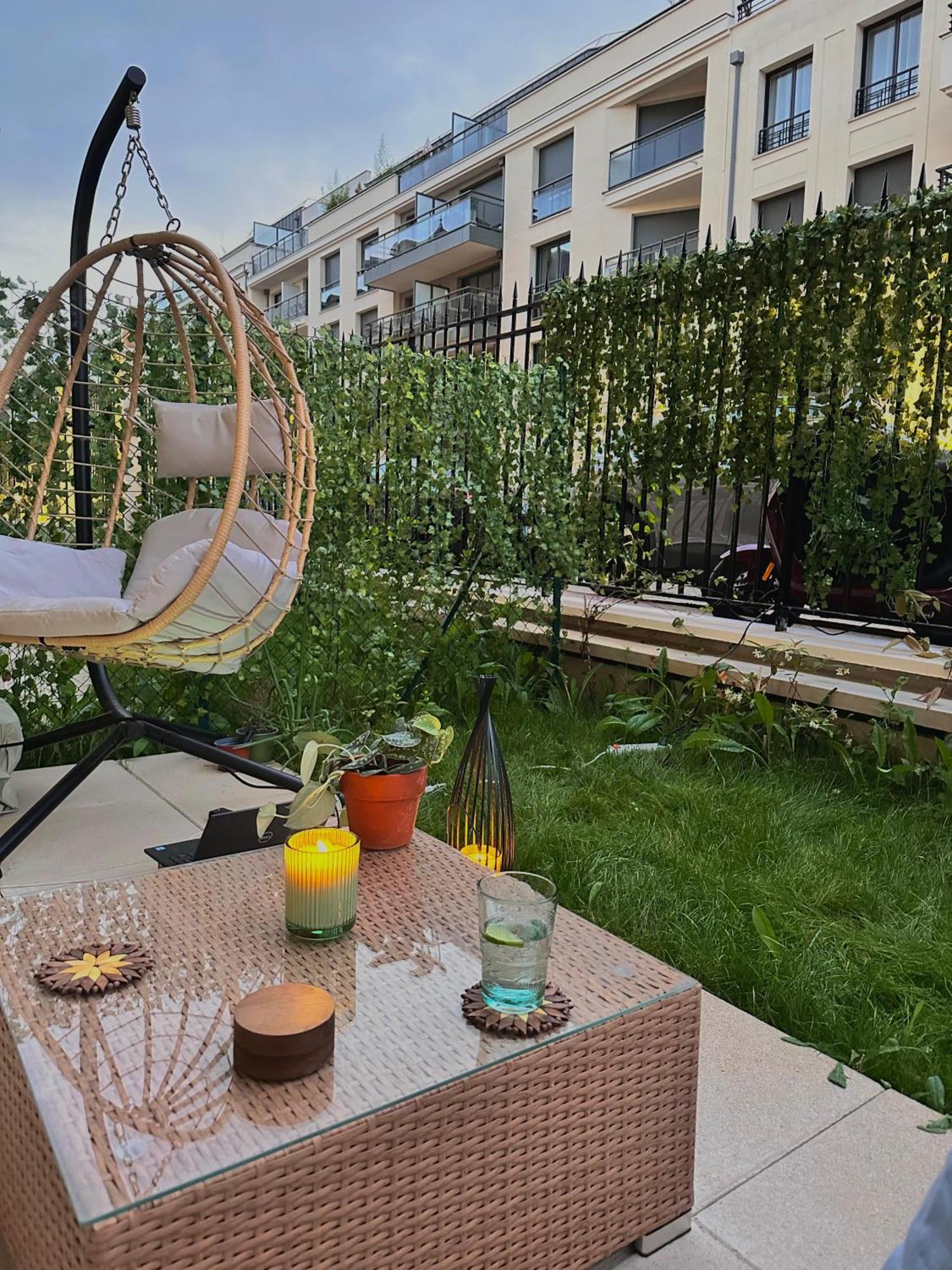 Cosy Summer Stay In Boho Style Apartment - 8 Mins From Paris Center - Garden And Underground Parking 克拉马 外观 照片