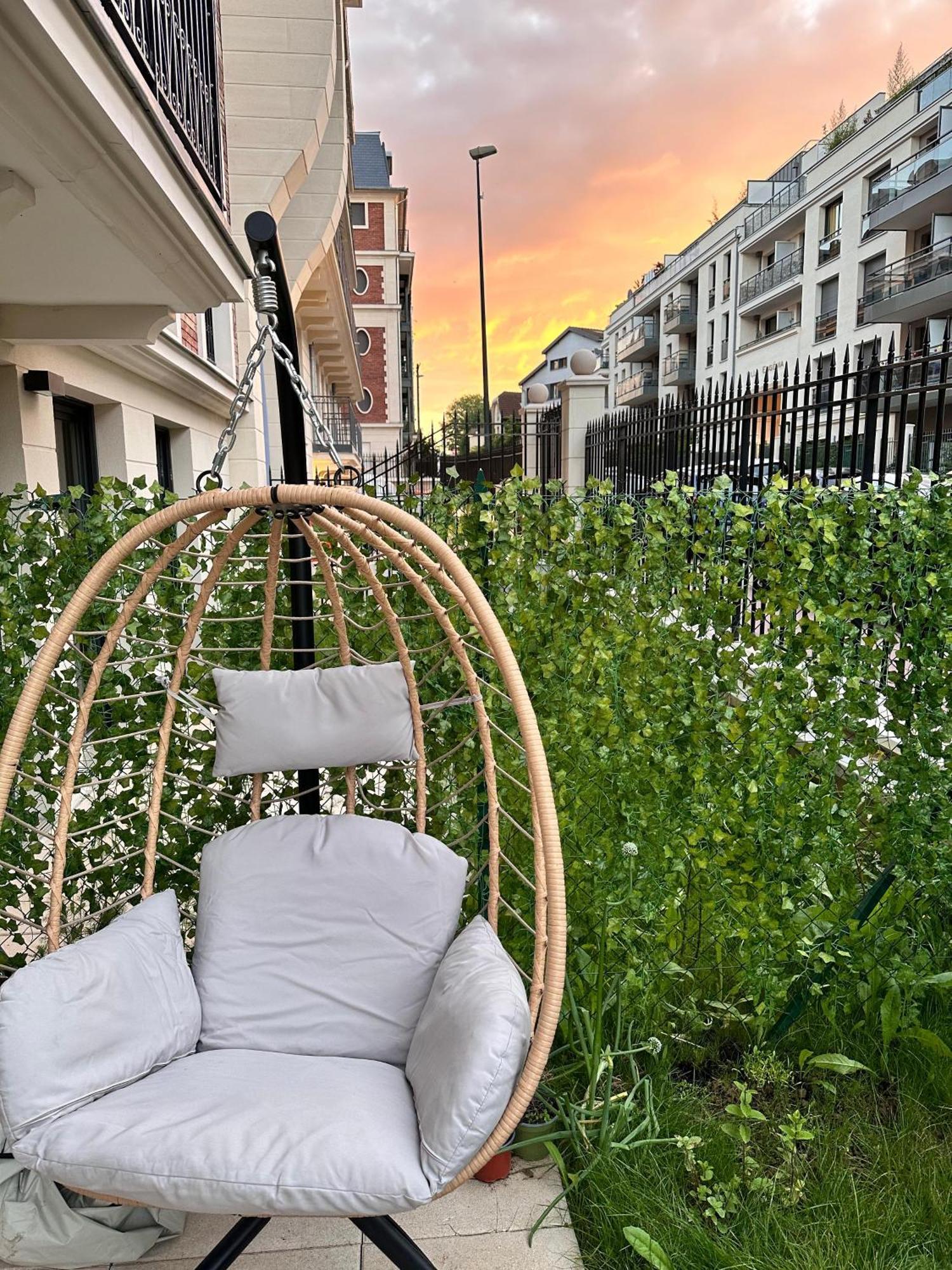 Cosy Summer Stay In Boho Style Apartment - 8 Mins From Paris Center - Garden And Underground Parking 克拉马 外观 照片