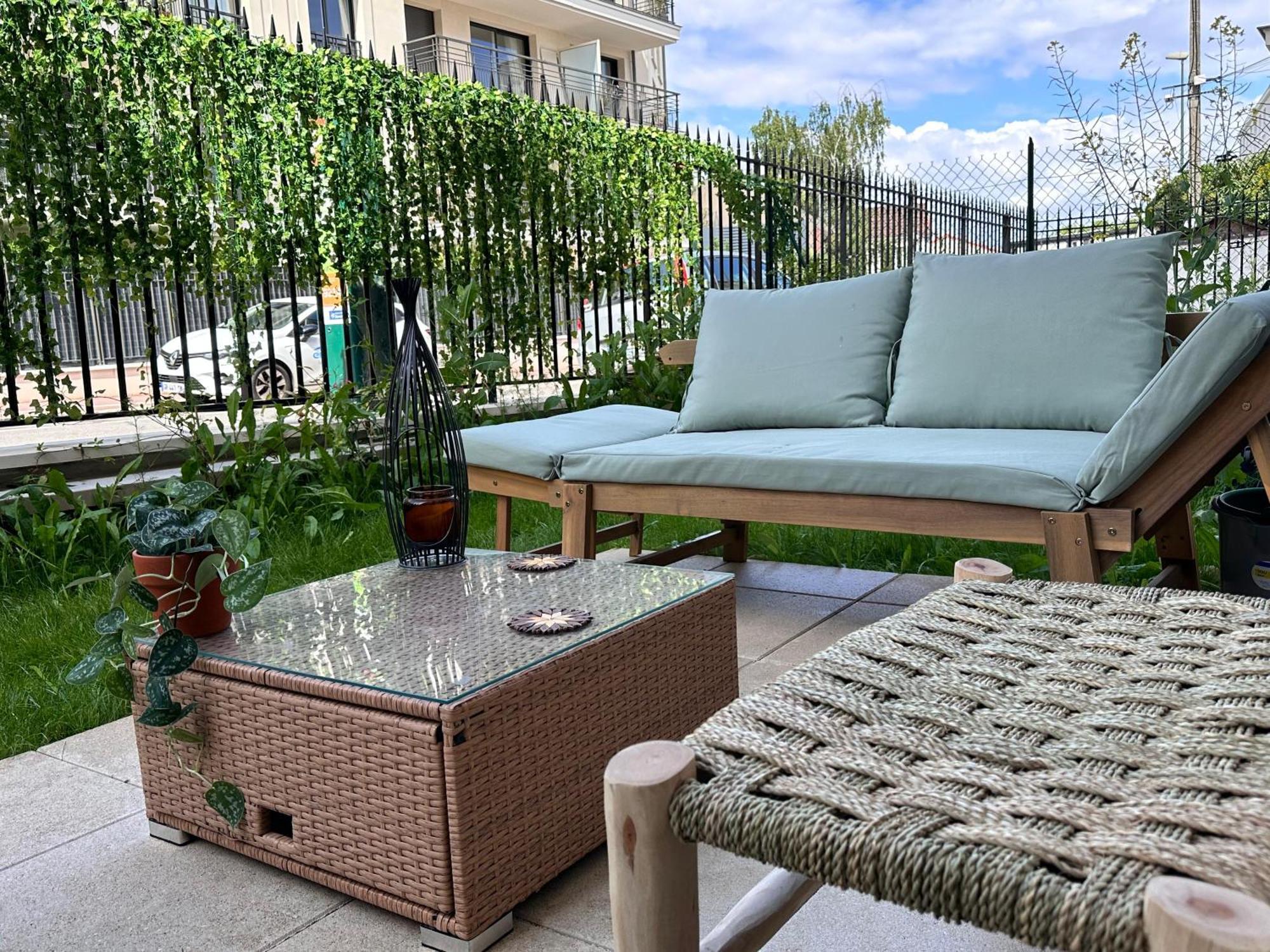 Cosy Summer Stay In Boho Style Apartment - 8 Mins From Paris Center - Garden And Underground Parking 克拉马 外观 照片